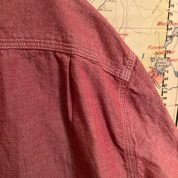 Lucky Brand XXL Red Chambray Shirt - Picture 6 of 6